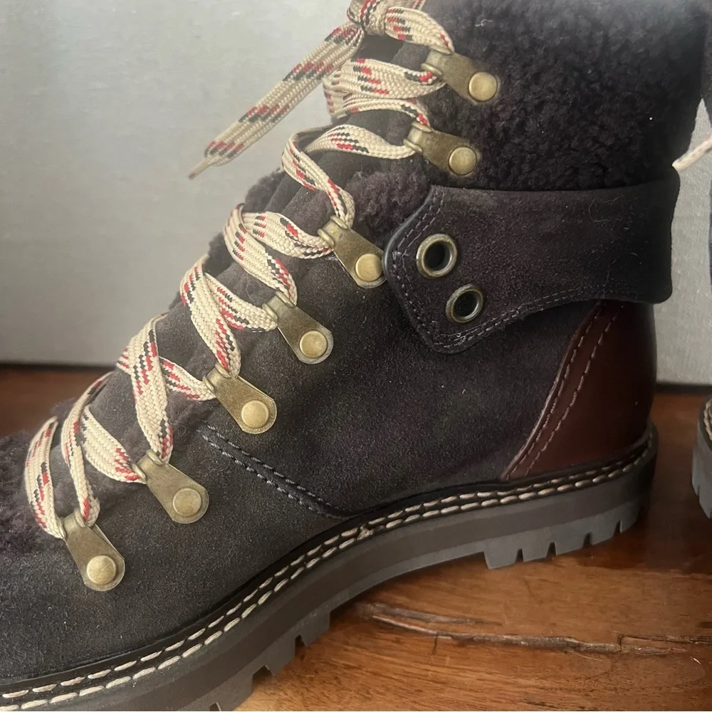 NWOT See By Chloe Women's Eileen Walk Lace Up Hiker Boots-Size 39 - Picture 9 of 11